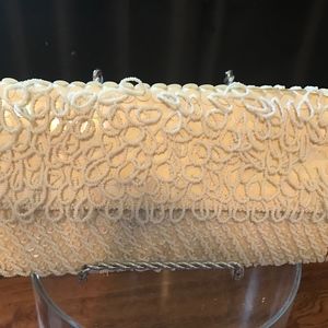 Vintage white beaded Bag